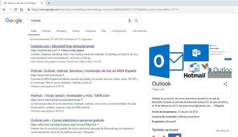 iniciar sesión hotmail noticias.